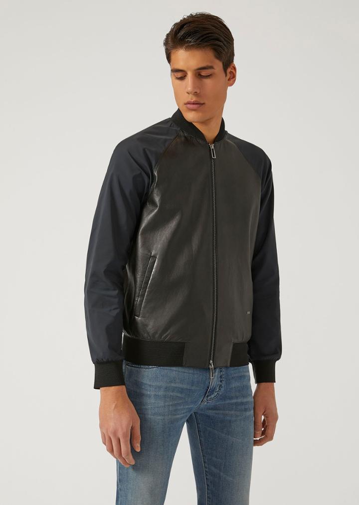 Emporio Armani Leather Jackets - Item 59141701