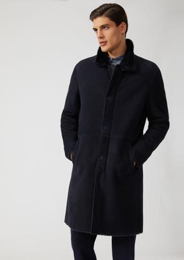 Emporio Armani Leather Coats - Item 59141830