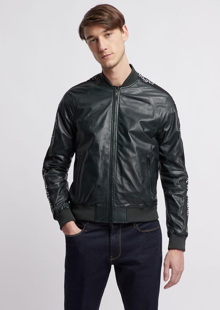 Emporio Armani Leather Jackets - Item 59141880