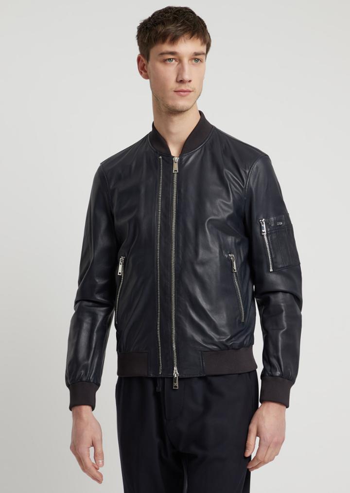 Emporio Armani Leather Jackets - Item 59141903