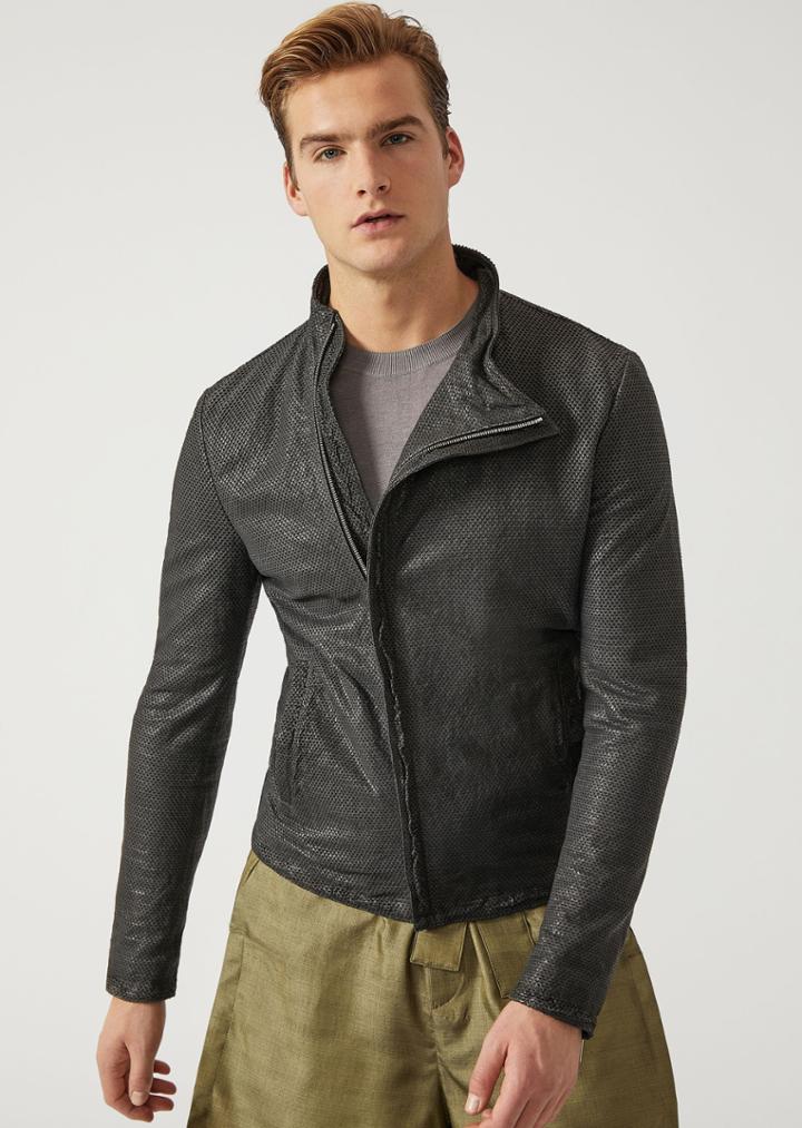 Emporio Armani Leather Jackets - Item 59141675