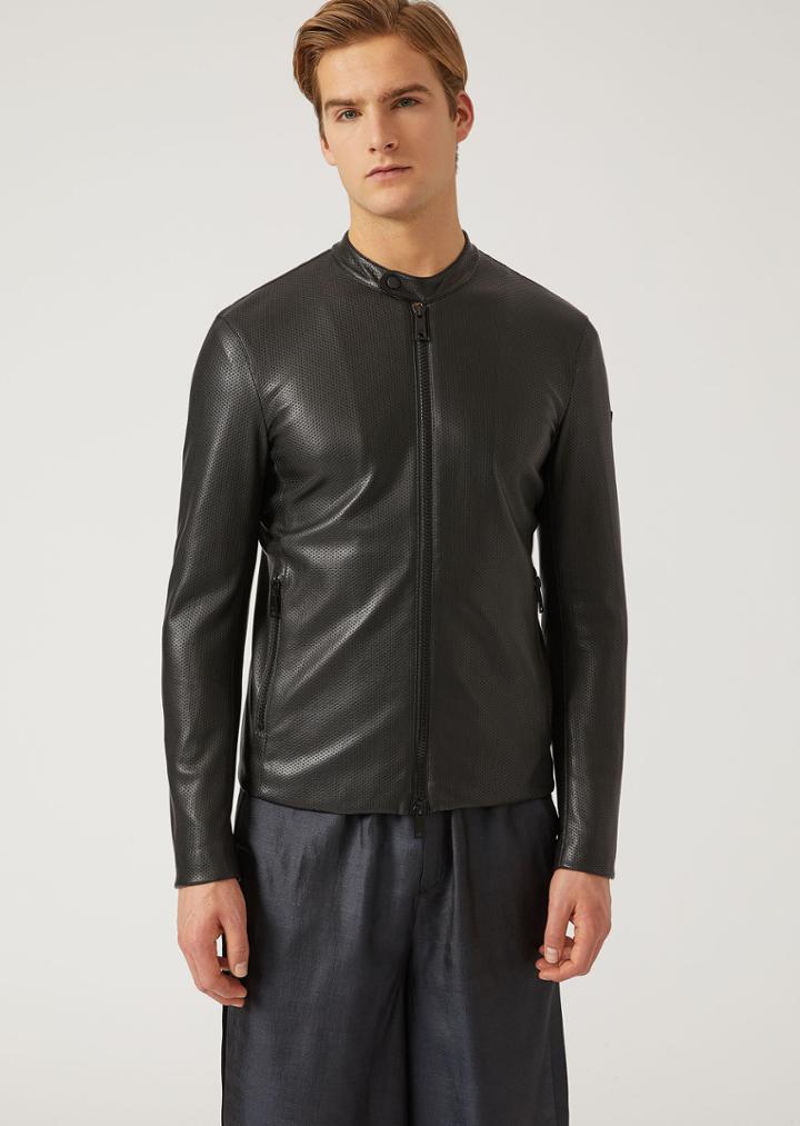 Emporio Armani Leather Jackets - Item 59141728