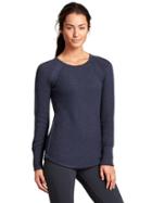 Athleta Womens Varsity Sweater Size L - Dress Blue Heather