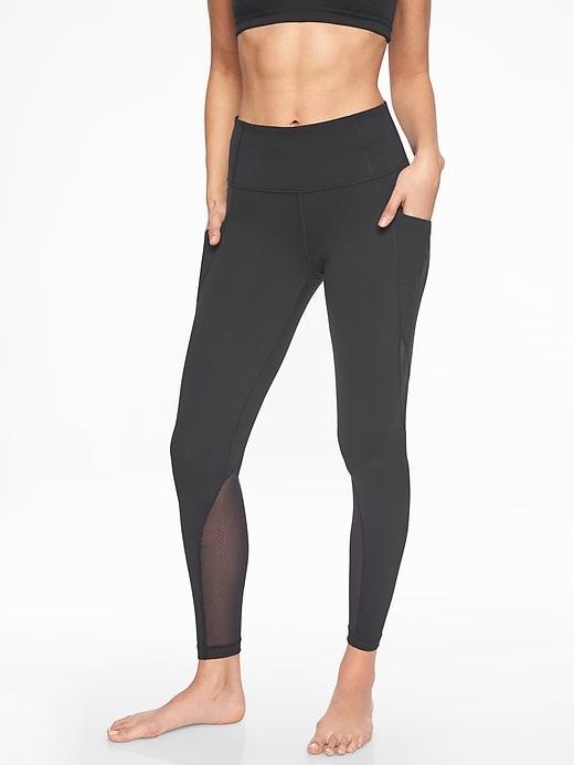 Athleta Womens Salutation Pocket Tight Black Size Xs