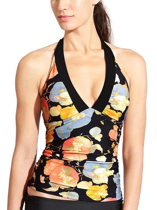 Athleta Womens Escape Shirrendipity Tankini Size L - Black
