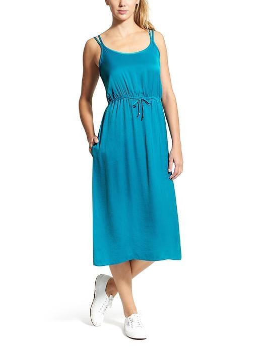 Athleta Womens Easy-breezy Dress Pirate Cove Size S