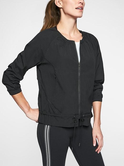 Athleta Womens Avenue Jacket Black Size M