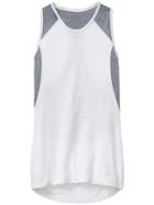 Athleta Womens Spinner Tank Size L - White/cobblestone Grey