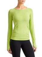 Athleta Womens Fastest Track Top Size L - Sour Apple Heather