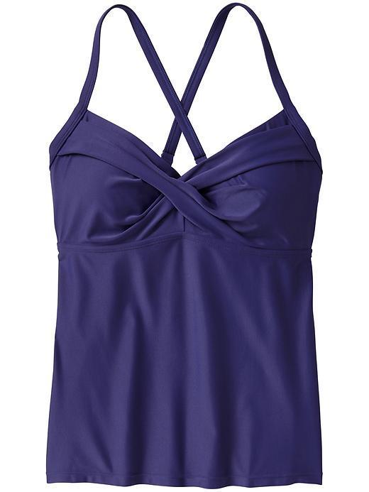 Athleta Womens Twister Tankini Size 32d/dd Tall - Amalfi Blue
