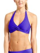 Athleta Womens Tara Halter Bikini Size 32b/c - Powerful Blue