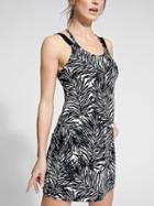 Athleta Womens Mindelo Swim Dress Zebra Leaves Zebra Leaves Size 34b/c