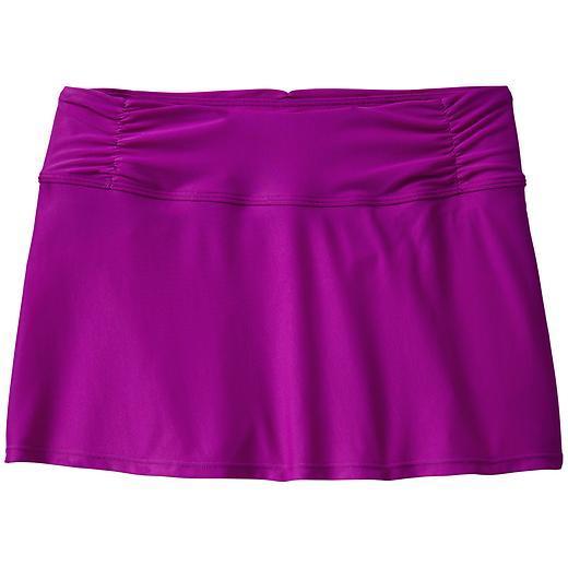 Athleta Shirred Band Swim Skirt - Razzleberry