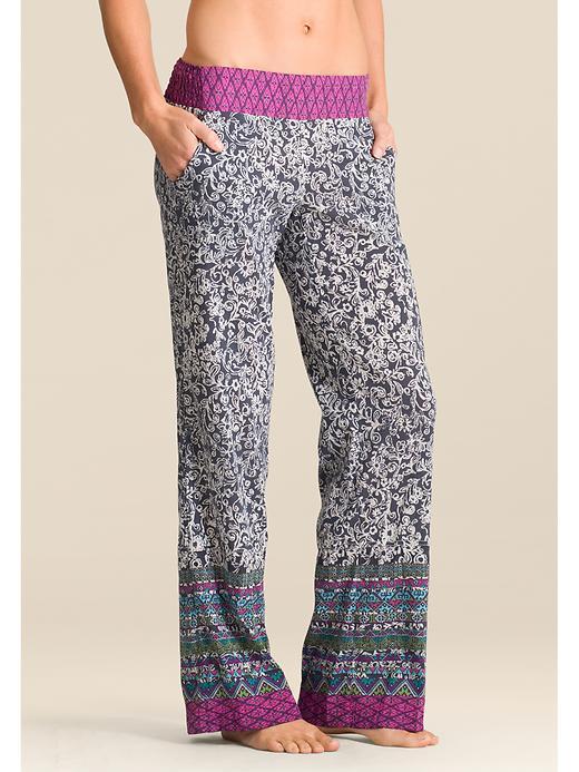 Athleta Womens Havana Beach Pant Size Xxs - Asphalt Tribal Flower