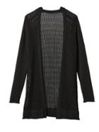 Athleta Womens Park Ave Cardigan Sweater Size L - Black