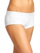 Athleta Womens Shirred Dolphin Short Bright White Size M