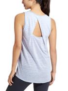Athleta Womens Stripe Newport Tank Size M - Pure Blue/ Bright White