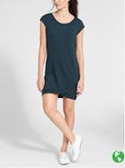 Athleta Womens Short Sleeve Criss Cross Dress Size S Tall - Abyss