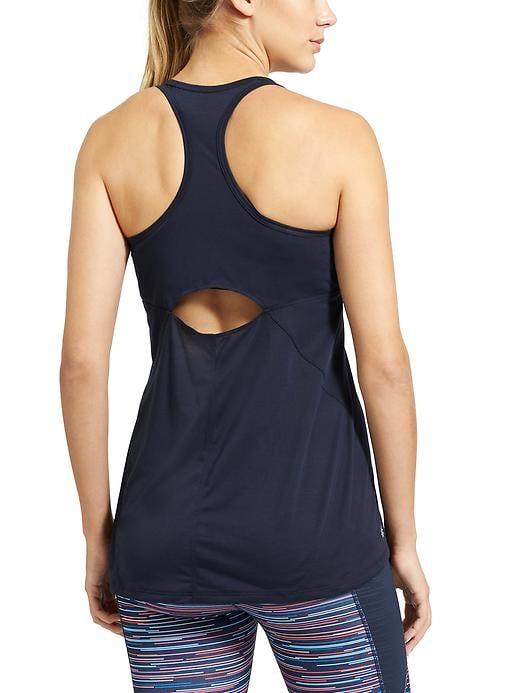 Athleta Womens Cutout Repetition Tank Size L - Navy