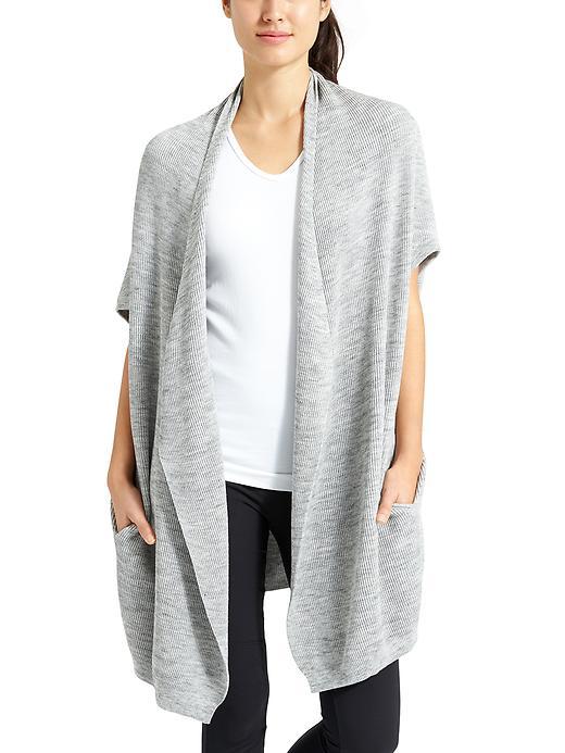 Athleta Womens Restful Cocoon Wrap Size L - Grey Heather