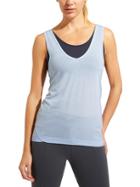 Athleta Womens Essence 2 In 1 Tank Size L - Pure Blue/navy
