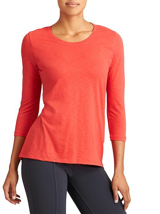 Athleta Womens Asana Top Size L Tall - Fire Red