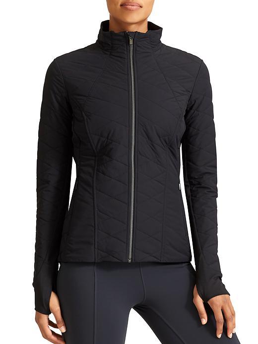 Athleta Womens Stretch Insul8 Jacket Size L - Black