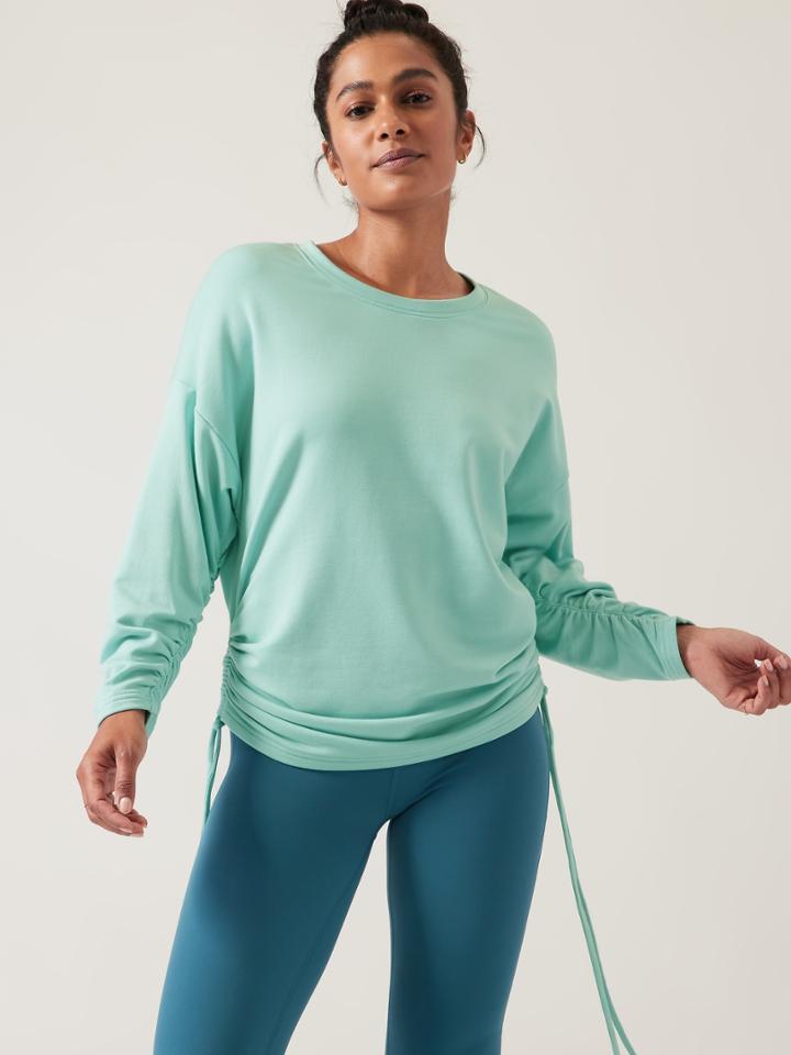Lombard Ruched Sweatshirt