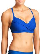 Athleta Womens Twister Bikini Size 32d/dd - Caspian Blue