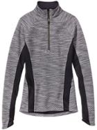 Athleta Snowscape Half Zip - Grey Spacedye/black