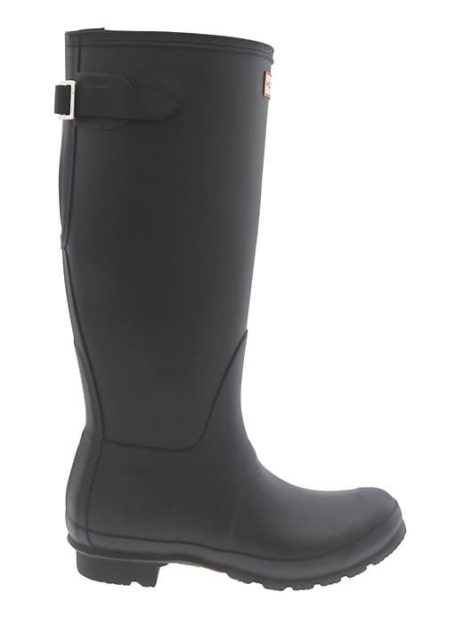 Athleta Womens Original Back Adjustable Rainboot By Hunter Black Size 10