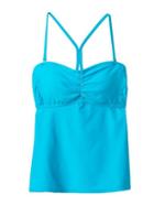 Athleta Womens Bandeau Tankini Size 32b/c Tall - Bora Bora Blue