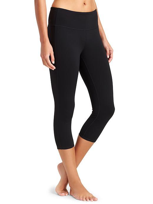 Athleta Womens High Rise Chaturanga Capri Size S - Black