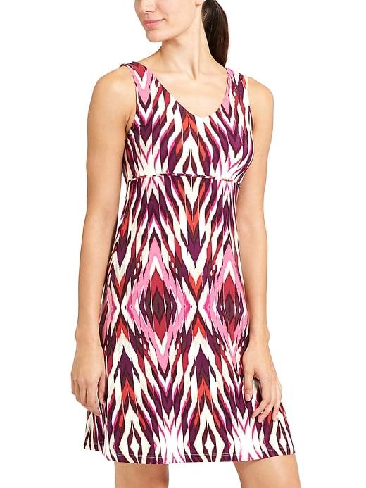 Athleta Womens Printed Santorini Dress 3.0 Feather Ikat Size Xs