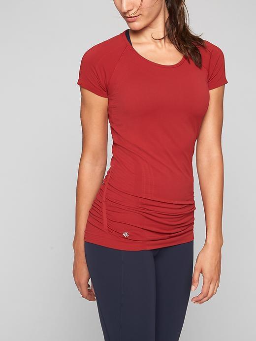 Athleta Womens Speedlight Tee Size L - Scorched Chili