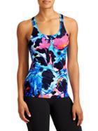 Athleta Womens Optimism Tank Superimpose Size L - Multi