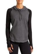 Athleta Womens Limitless Hoodie Size L - Charcoal Heather/black