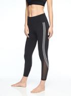 Athleta Womens Side Stripe Salutation 7/8 Tight Black Size M