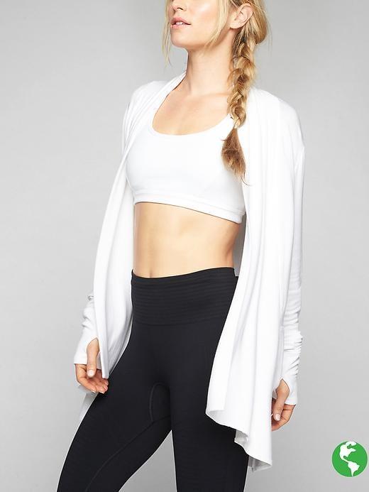 Athleta Womens Pranayama Wrap Size 1x Plus - Bright White