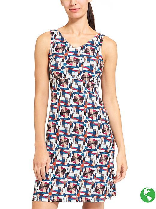 Athleta Womens Printed Santorini Dress 3.0 Size M Tall - Nova