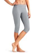 Athleta Womens Dobby Be Free Knicker Size M Tall - Slate Grey