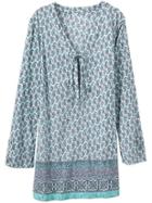 Athleta Womens Kimssa Tunic Size Xs - Catalina Green Print