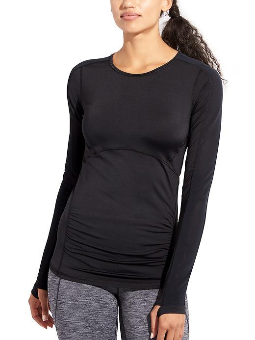 Athleta Womens Stealth Top Size L - Black