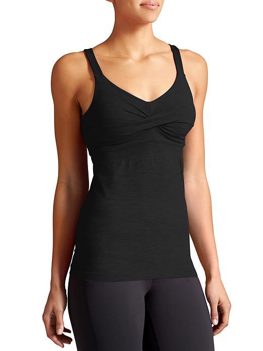 Athleta Womens Intertwine Tank 2 Size M - Black Heather