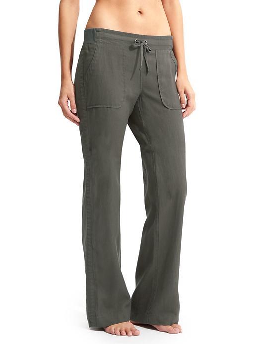 Athleta Womens Linen Pant Size 0 - Jasper Green