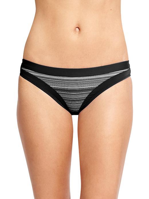 Athleta Womens Veracruz Stripe Medium Tide Bottom Size L - Black