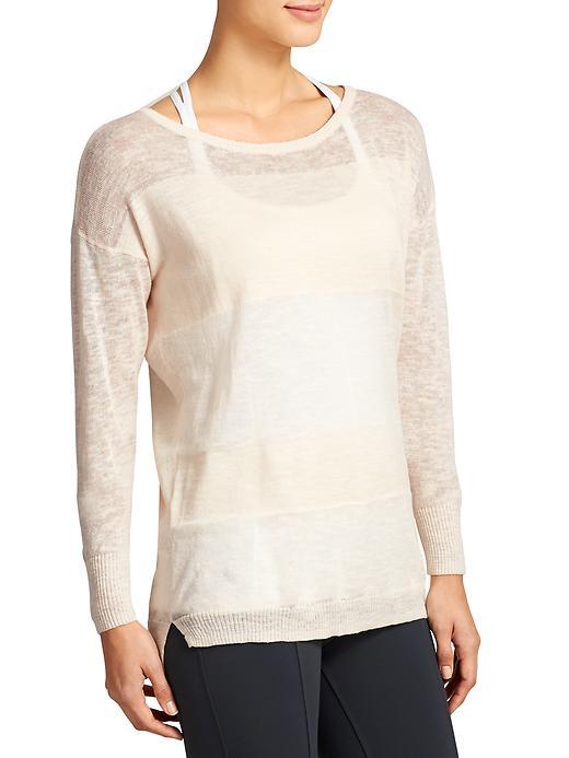 Athleta Womens Buena Vista Tunic Size L - Sandy White