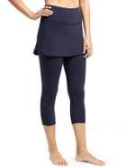 Athleta Womens Chaturanga 2 In 1 Capri Size L Tall - Navy