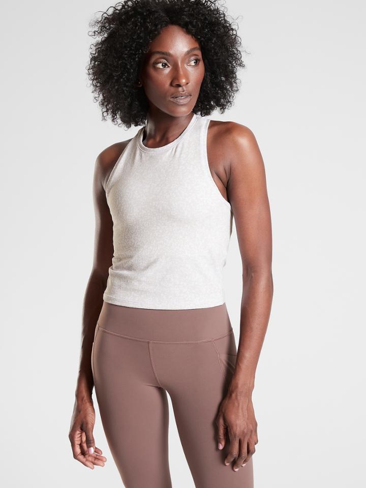 Shanti Crop Jacquard Tank