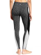 Athleta Womens Colorblock Revelation Tight Size M Tall - Black Heather